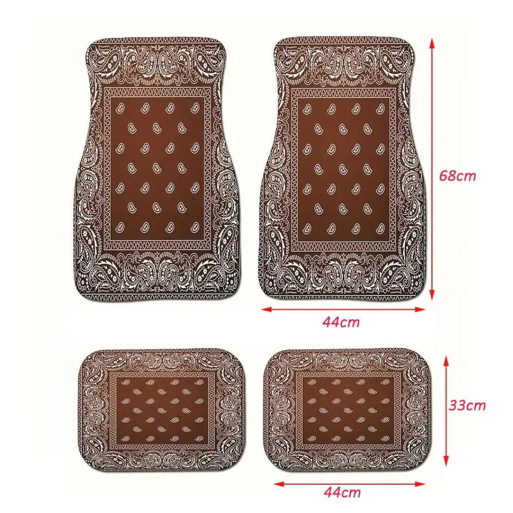 Persian & Southwestern Print Interior Car Mats