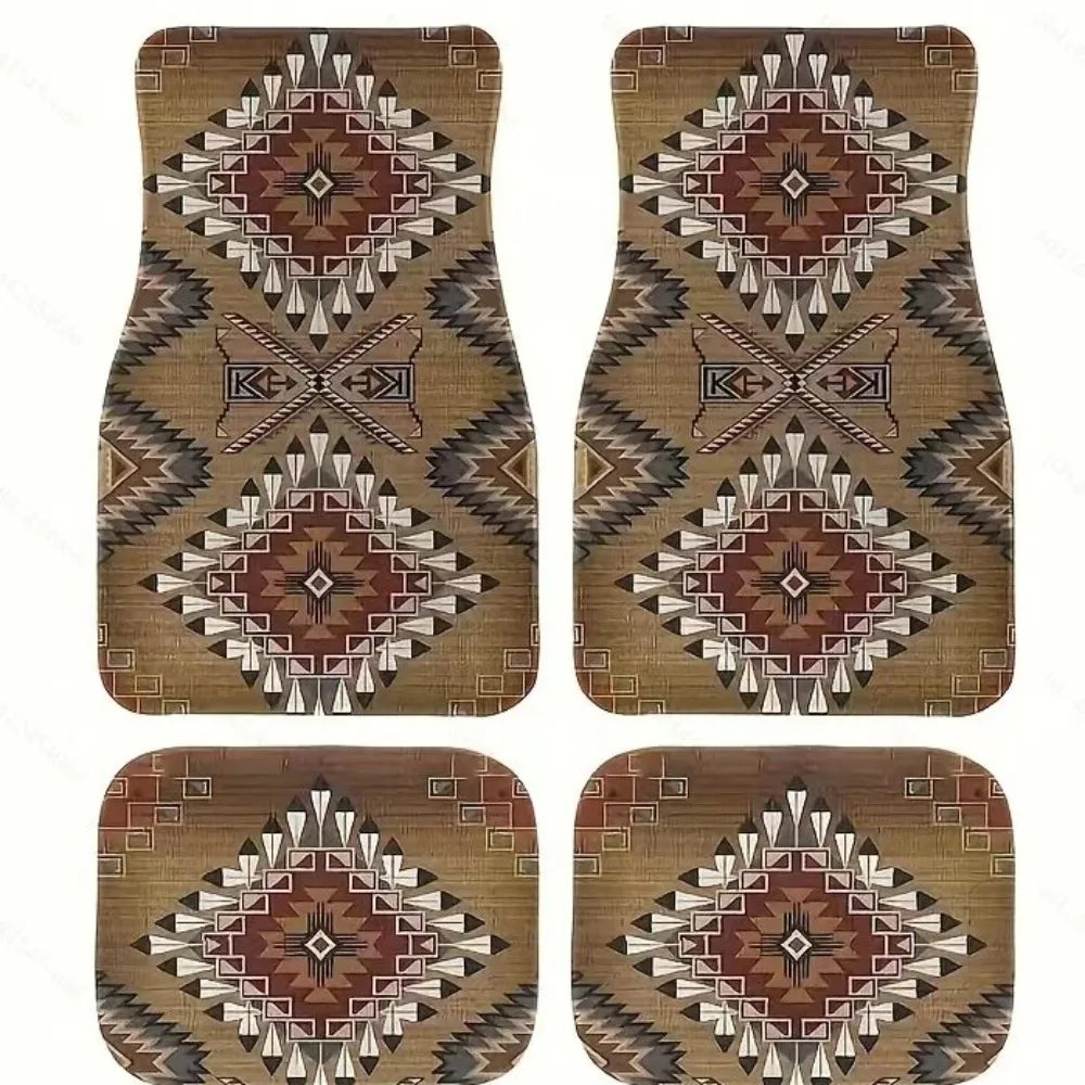 Persian & Southwestern Print Interior Car Mats
