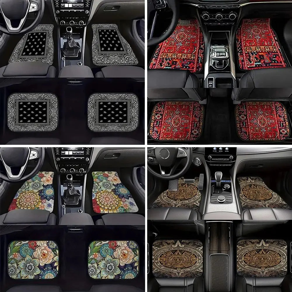 Persian & Southwestern Print Interior Car Mats