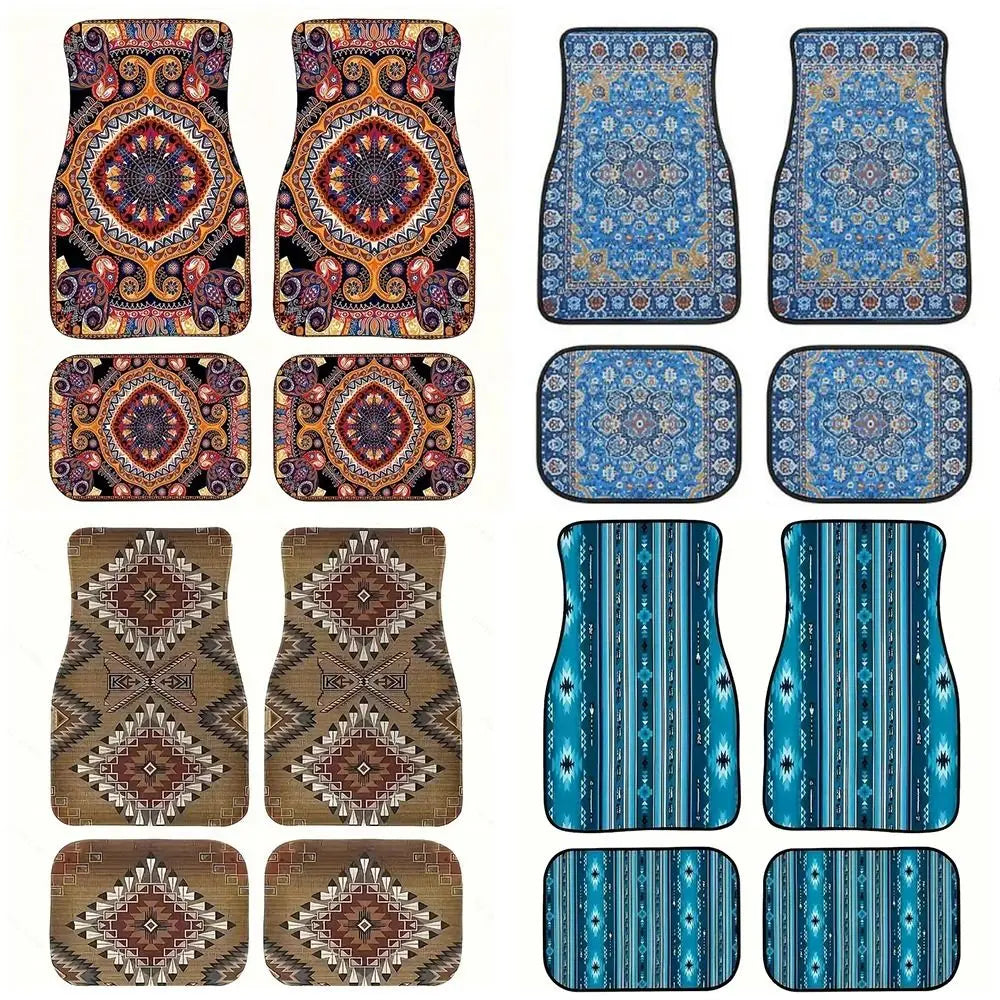 Persian & Southwestern Print Interior Car Mats